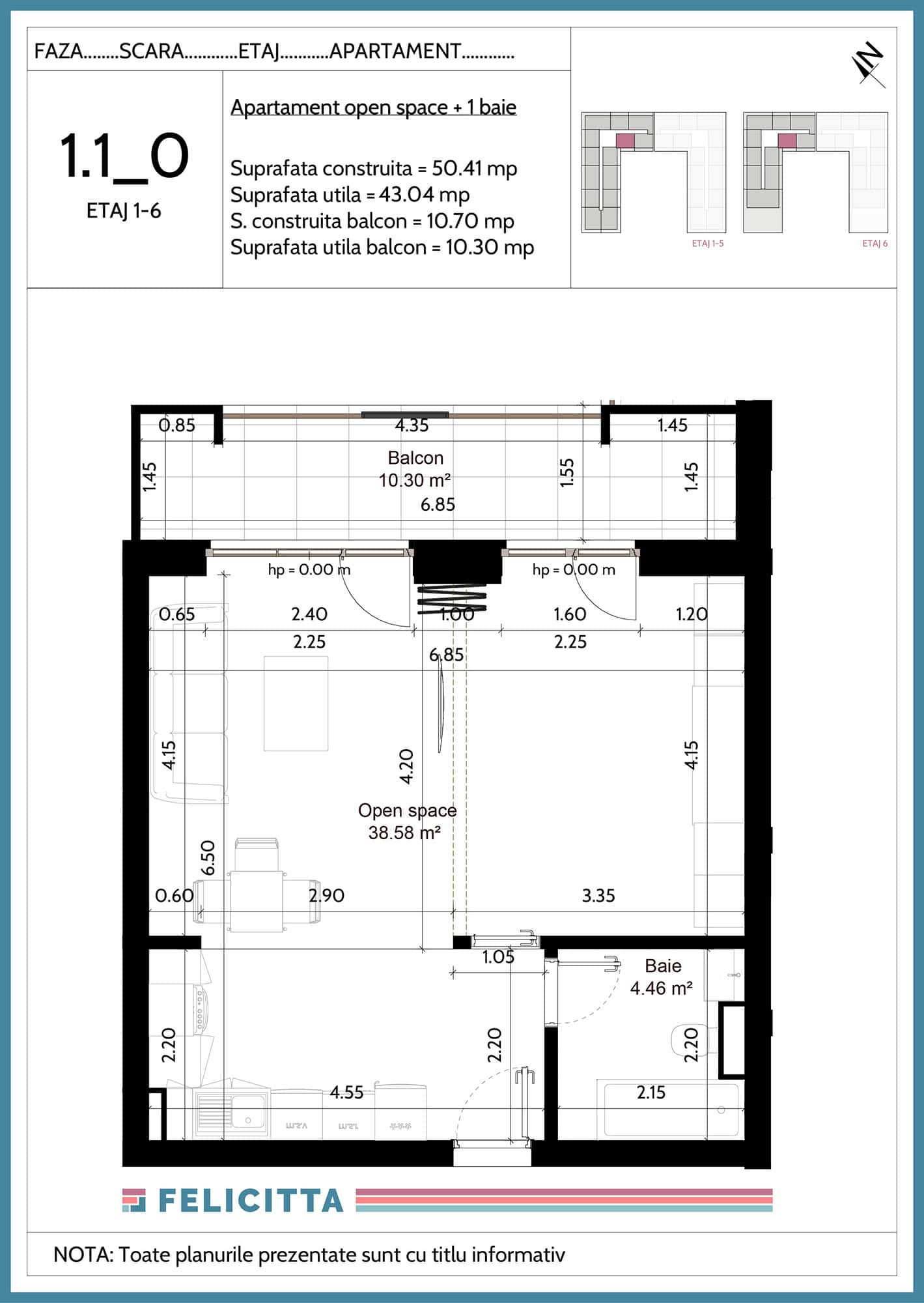 1.1_0-Apartament open space + 1 baie